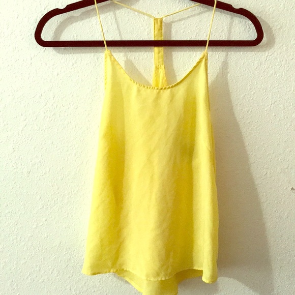 H&M Tops - SOLD Yellow tank top
